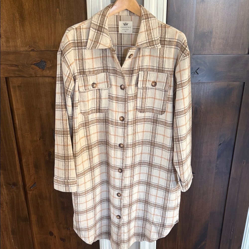 Panache plaid Flannel Shirt XL
